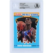David Robinson San Antonio Spurs Autographed 1990-91 Fleer #10 BAS Authenticated Rookie Card - Fanatics Authentic Certified