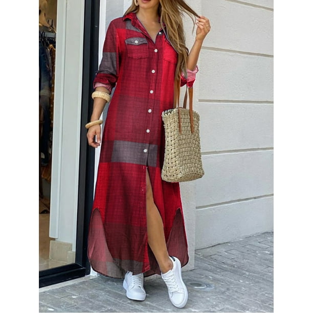 ZANZEA Party Vintage Leopard Robe 2023 Autumn Casual Long Sleeve Maxi Long Vestidos Dress Fashion Oversized Women Shirt Dress 1L Gao Jinjia LED