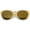 Gold-Gold / Gold Mirror, variant on sunglassLA Unisex Double Nose Bridge Metal Trim Mirror Lens Round Cat Eye Sunglasses 55mm (Purple-Silver / Purple Mirror) - 55mm