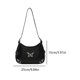 thumbnail image 5 of Crescent Bag Y2K Bolso Hombro para Mujer Piel Sintética Sólida Viajes Fiestas, 5 of 9