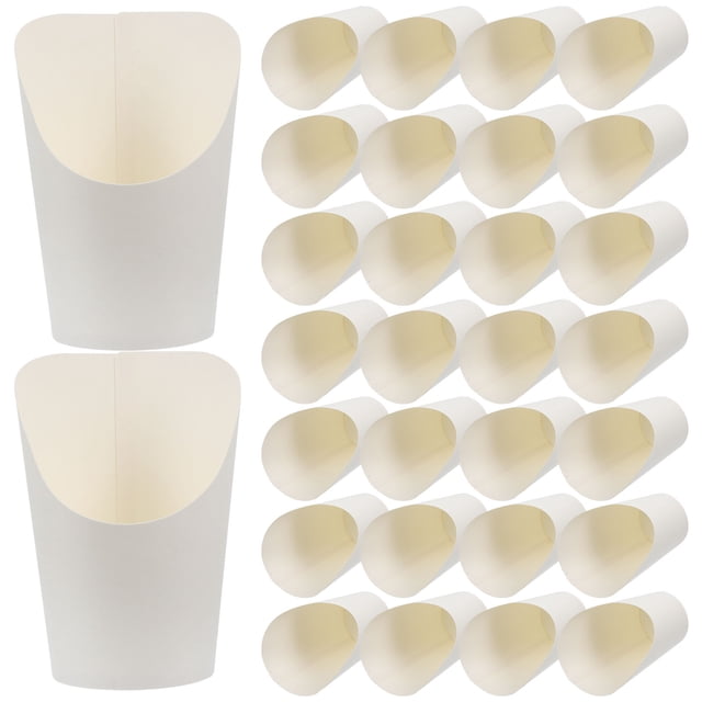 Miangastore 50pcs Disposable Snacks French Fry Cups Portable Snacks Holders Frying Food Cups Snack Accessory
