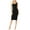 Black, variant on Womens Sleeveless Bodycon Tank Knee Length Midi Dress