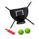 thumbnail image 3 of Trampolín, aro de baloncesto, portería de baloncesto, juguete deportivo, juego de portería, accesorio de trampolín para todas las edades, base ligera. negro, 3 of 8