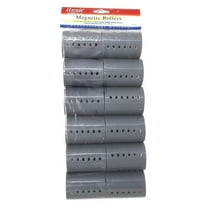 2" Annie Rollers Magnetic, Gray, 12/PK