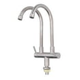 thumbnail image 2 of ANGGREK Robinet de Lavabo Robinet Simple Froid, G1/2 Robinet de Lavabo Universel Rotatif en Acier Inoxydable 304 Robinet Simple à Eau Froide, 2 of 8