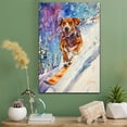 thumbnail image 2 of Bavarian Mountain Scent Hound Dog Canvas Skiing Stretched Canvas Size 8x12 – Funny Bavarian Mountain Scent Hound Dog Canvas Wall Decor, Funny Dog Wall Art for Skiing Room, 2 of 5