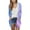 Blue, variant on Women's Cardigan, Casual Gradient Pattern Printed Pocket Long Sleeved Top Cardigan Hooded Sweatshirt Winter Coat for Women