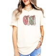 thumbnail image 3 of Gigi Ink-Printed Lace Christmas T-Shirt Mom Holiday T-Shirt -Each Saying Sold Separately Natural Shirt Adult Small, 3 of 4