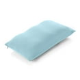 thumbnail image 2 of Premium Microbead Bed Pillow, X-Large Extra Fluffy But Supportive - Ultra Comfortable Sleep with Silk Like Anti Aging Cover 85% spandex/ 15% nylon Breathable, Cooling Sweet Baby Blue, 2 of 5