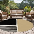 thumbnail image 4 of Round Rug 6Ft Washable Non-Slip, Beige Circle Area Rugs for Living Room Bedroom, Modern Abstract Art Farmhouse Striped Indoor Floor Mats Carpet Runner for Home Decor Aesthetic, 4 of 8