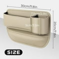 thumbnail image 3 of FeBohao Upgrade Car Leather Cup Holder Gap Bag (Black, Driver Side), 3 of 10