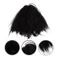 thumbnail image 2 of Peluca corta de pelo negro para mujer con flequillo, pelucas de cosplay de moda para fiestas de máscaras y festividades, peluca de pelo sintético transpirable, 2 of 7