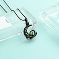 thumbnail image 4 of Crescent Moon Cremation Urn Necklaces for Ashes Stainless Steel Cremation Jewelry Keepsake Urn Necklace for Human Pet, 4 of 7