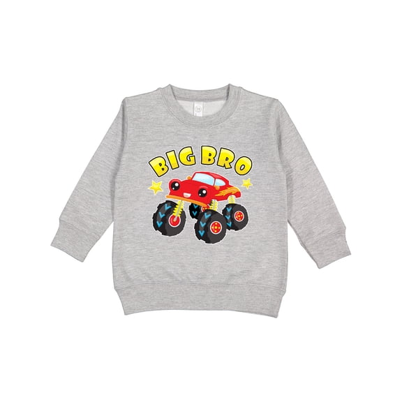 Inktastic Monster Truck Big Bro Toddler Sweatshirt