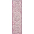 thumbnail image 2 of Safavieh Courtyard Euclid Medallion Indoor/Outdoor Runner Rug, Fuchsia/Gray, 2'3" x 9', 2 of 8
