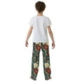 thumbnail image 4 of FORMRS Boys Pajama Pants with Pockets Size 6-8Y Kids Lounge Sleep Bottoms, Christmas Blooms, 4 of 8