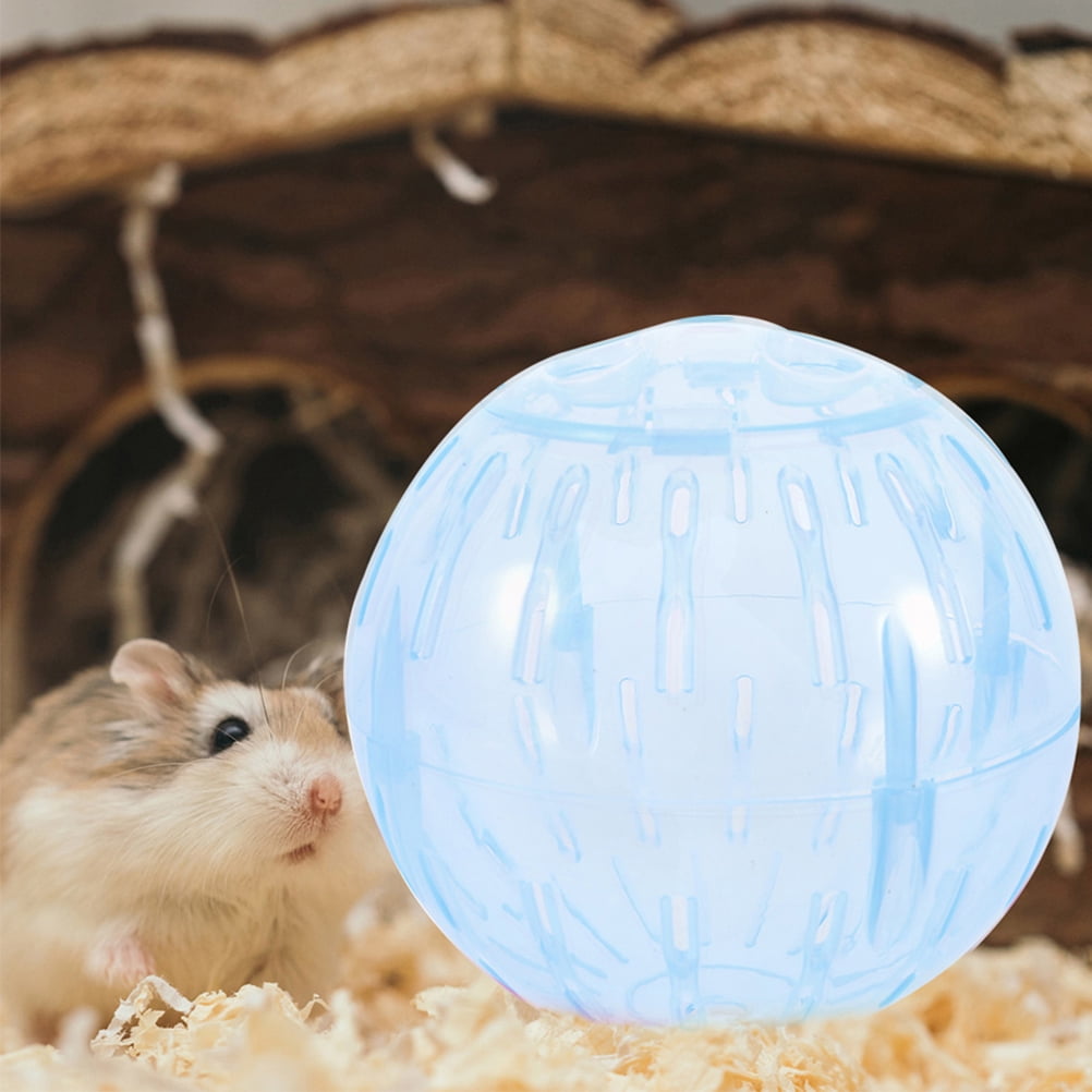 Pretyzoom Sky Blue Small Pet Rolling Exercise Ball with Active Rotating Feature for Hamsters