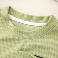 thumbnail image 3 of HCNTES Toddler Baby Boys Girls Clothes Ribbed Button-Down Shirt Tops +Shorts Pocket Outfit 2 PCS set 12 Months-5T Without Tee(Light Green,2-3 Years), 3 of 5
