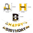 thumbnail image 4 of 2pcs Construction Vehicle Theme Bunting Banner Hanging Garland Decoration Kids Birthday Party Supplies, 4 of 8