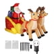thumbnail image 1 of Trineo de Papá Noel de poliéster, decoración de trineo de Papá Noel inflable, trineo de Papá Noel inflable, decoración de Papá Noel de Navidad, características de vanguardia, 1 of 8