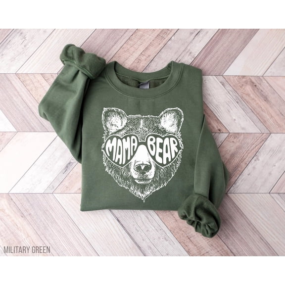 Mama Bear Sweatshirt, Cute Mama Bear Sweater, Mom Shirt, Mamabear, Mom Life, New Mom, Baby Shower, Mommy Sweater Tshirt All Size S-5XL