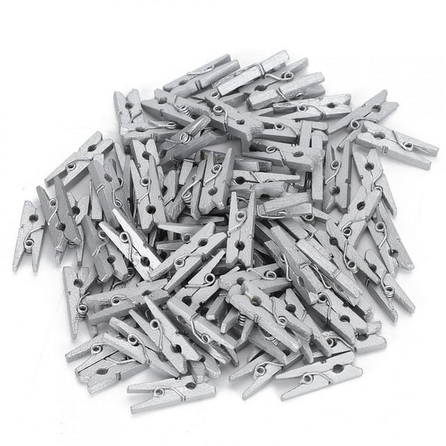 300 mini pinzas de madera para decoración, pinzas para ropa, para fotos, papel, álbumes de recortes, hogar y oficina.