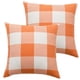 thumbnail image 1 of Funda de almohada de cáñamo de algodón a rayas teñida con hilo, 2 uds., almohada a cuadros de lino multicolor y de múltiples especificaciones, 1 of 5