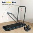 thumbnail image 3 of Hapycity Under Desk Folding Treadmills 2 in 1 Walking Running Machine,Black, 3 of 8