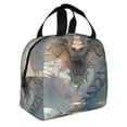 thumbnail image 2 of Fotbe Cool Cloud White Dragon Bolsa Térmica con Estampado y Forro de Aluminio Grueso Bolsa de Almuerzo con Bolsillo Frontal para Hombres y Mujeres, Ideal para Trabajo, Escuela, 2 of 8