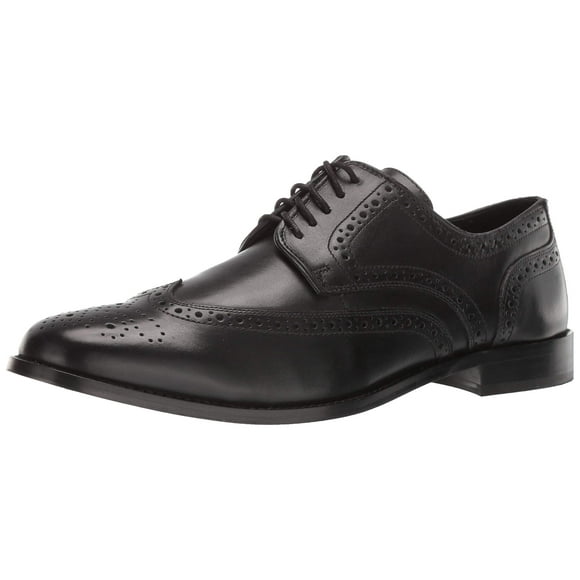Nunn Bush Men's Nelson Wingtip Oxford Dress Casual Lace-Up Black 10 W US