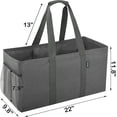 thumbnail image 5 of 42L  Utility Tote Bag, Oxford Fabric  Folding Grocery Bags with Handles and Pockets, 2 Pack, 5 of 6