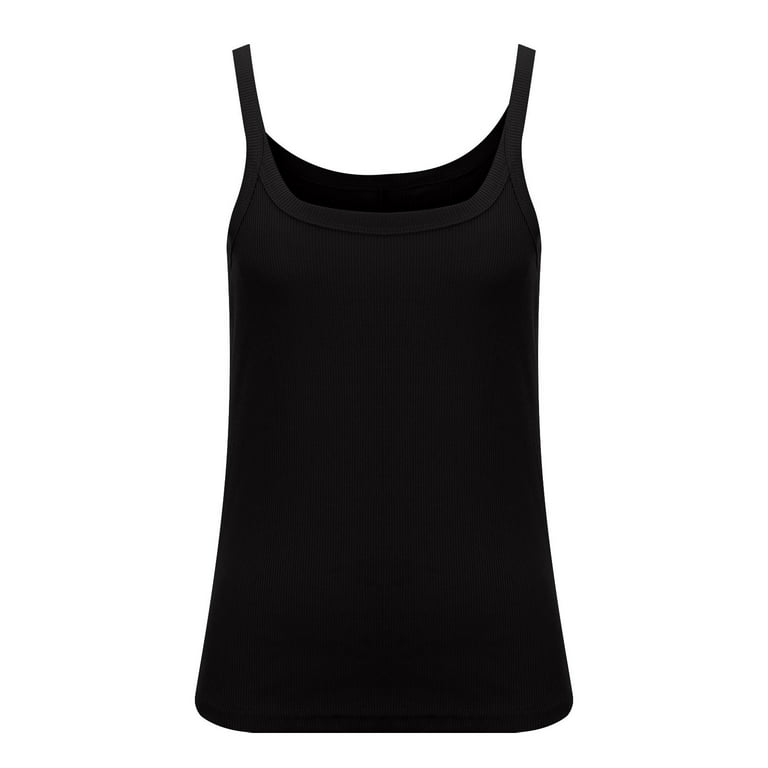 4 Pack Zenana Women's Plus Racerback Ribbed Cotton Tank Tops 2X Black, Black,  Black, Black at  Women's Clothing store