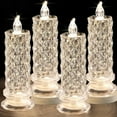 thumbnail image 2 of Velas LED Sin Llama con Forma , 4 Velas Románticas Que Funcionan con Pilas, Velas LED de Pilar para San Valentín, 2 of 5