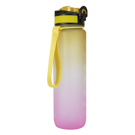 

Plastic water cup large capacity 1000ml gradient outdoor sports portable straw space cup