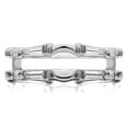 thumbnail image 3 of TwoBirch 0.46 Ct. Baguette and Round Solitaire Enhancer in Sterling Silver with Moissanite, 3 of 5