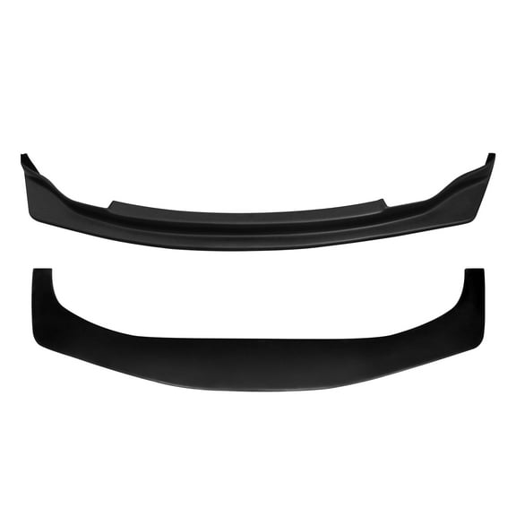 Ikon Motorsports Front Bumper Lip   Matching Splitter Compatible with 2003-2005 Nissan 350Z N1 Style Unpainted Black PU Polyurethane Front Lower Air Dam Chin Spoiler Protector Splitter 2PCS