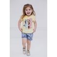 thumbnail image 4 of Bluey Coco Snickers Toddler Girls T-Shirt and Chambray Shorts Outfit Set Toddler to Little Kid, 4 of 5