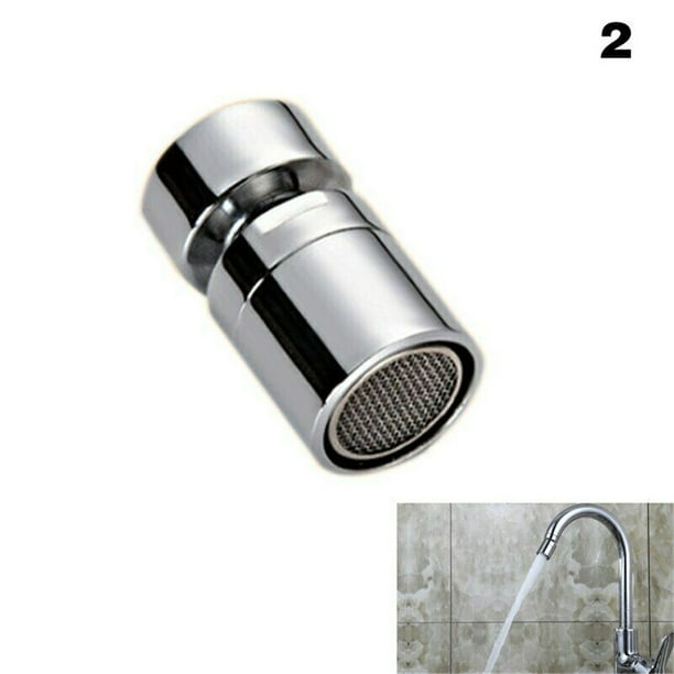 Fiudx Aireador de Grifo Ahorrador de Agua de Latón, Rociador Giratorio de 360 Grados, Ahorro de Agua Del 30 % Al 70 %, Fácil Instalación, Grifo para Fregadero de Cocina y Baño, Rosca Macho/Hembra, Ac