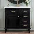 thumbnail image 4 of Harper & Bright Designs 36" Black Bathroom Vanity with Sink, Bathroom Floor Cabinet with Flip Drawers, Freestanding Storage Cabinet with Adjustable Shelf, 4 of 15