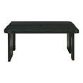 thumbnail image 6 of Harper & Bright Designs Rectangle Coffee Table Set of 2, Minimalist Wood Center Table with Splicing Design for Living Room, Black, 6 of 13