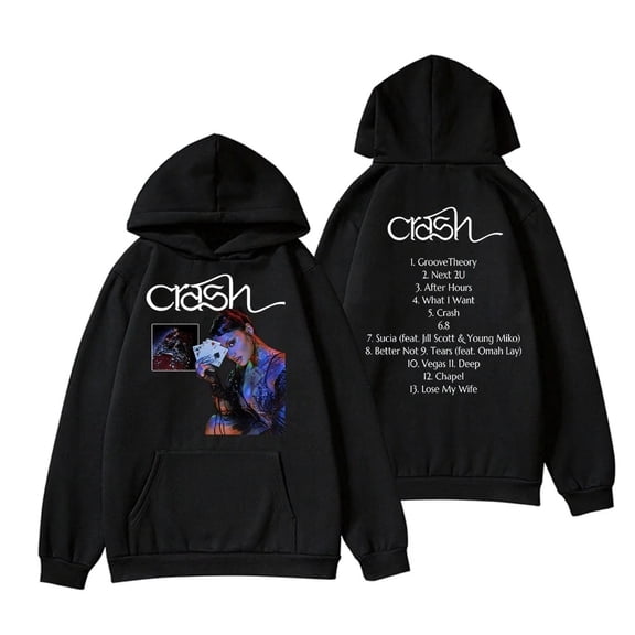 Kehlani Merch Crash 2024 Album Hoodie Unisex Tour Fashion Casual Long Sleeve Sweatshirt