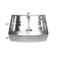 thumbnail image 5 of 36-inch 16 Gauge Stainless Steel 16 Gauge Curved Farmhouse Apron Single Bowl Kitchen Sink, 5 of 5