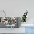 thumbnail image 2 of Elegante Colección De Esculturas De Cerámica De Elefante Y Pavo Real Para El Hogar, La Oficina, El Dormitorio, La Sala De Estar, Estante, Decoración De Mesa, Adorno., 2 of 8