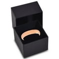 thumbnail image 3 of P. Manoukian Tungsten Wedding Band Ring 4mm for Men Women Blue 18k Rose Gold Plated Dome Polished Lifetime Guarantee Size 10, 3 of 4