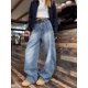 thumbnail image 1 of WCFCX STUDIO pantalones vaqueros para mujer de cintura alta Vintage Y2K pantalones vaqueros rectos holgados clásicos ropa de calle Harajuku pantalones vaqueros de pierna ancha, 1 of 5