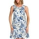 thumbnail image 1 of Fotbe Blue Paisley Vestido de Verano sin Mangas para Mujer – Vestido Midi Línea A, Estilo Camiseta Floral, Vestido Playero Casual y Fluido, 1 of 7