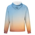 thumbnail image 4 of skpabo Mens Hoodies Warehouse Mens Gradient Printed Hooded Sweatshirts Pullover Long Sleeve Hoody Drawstring Casual Tops Hooded Sportswear with Pockets Size 8-24, 4 of 4