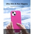 thumbnail image 5 of for iPhone 15 Case,Liquid Silicone Slim Shockproof Protective iPhone 15 6.1 inch Phone Case [Microfiber Lining] (Rose red)…, 5 of 12