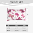 thumbnail image 4 of Fuzoiu Girl Butterfly Print Fuzzy Pillowcases, Super Soft Pillow Case Cover with Zipper for Bedroom, Sofa, Couch,Cozy Pillow Shams for All Seasons-16"x24", 4 of 6