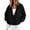 Black, variant on cocolona Fall Jackets for Women Casual Loose Long Sleeve Lapel Outerwear Hem Drawstring Solid Color Textured Trendy Outfits